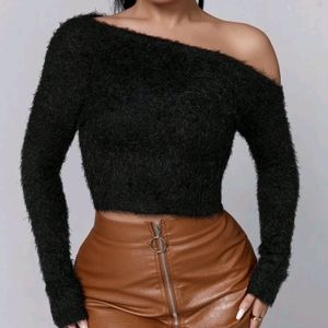 Shein, Small, Black, knit top